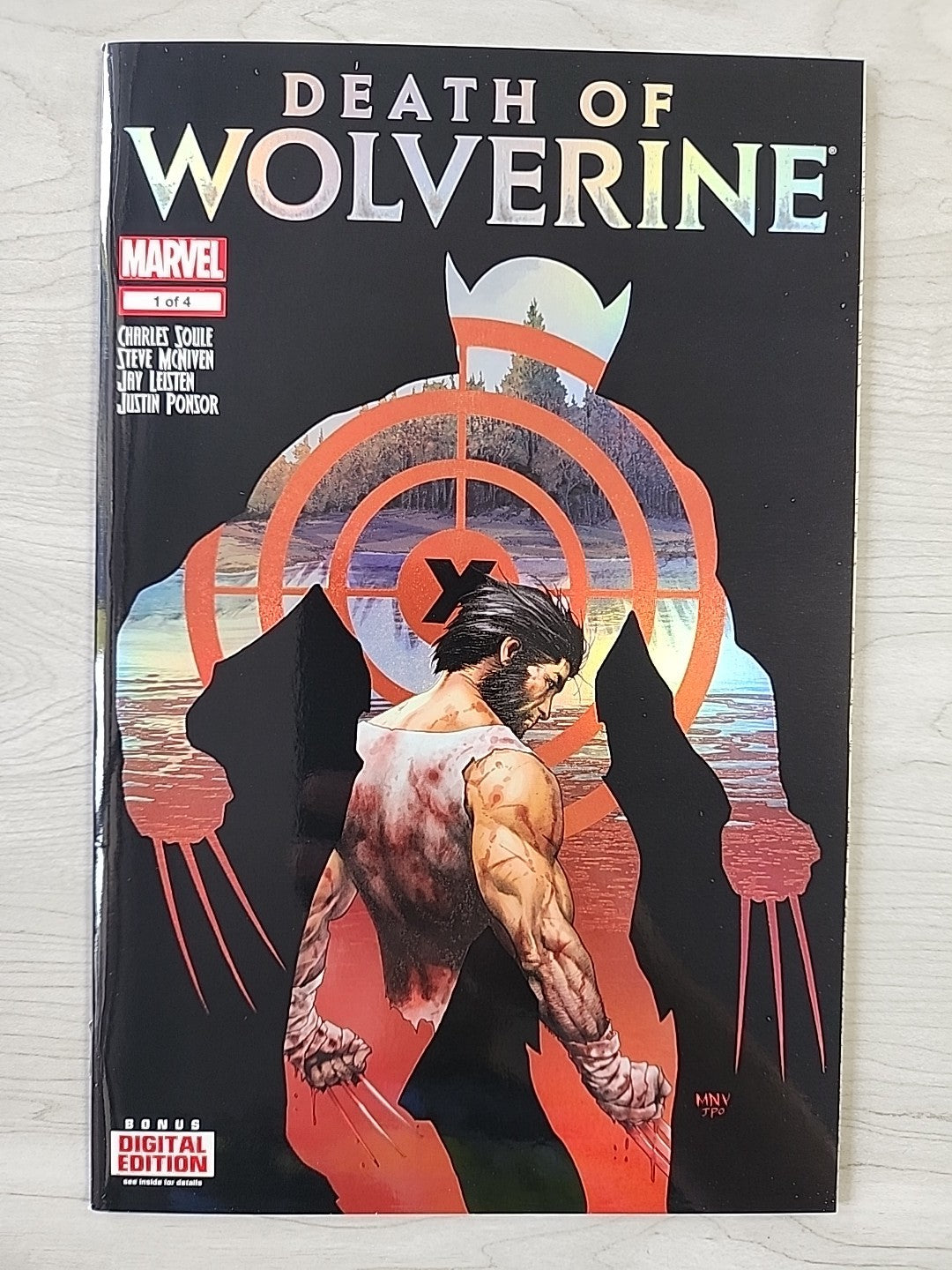 Marvel Comics Death of Wolverine #1-4 Complete Set (2014) Foil Covers Lot Of 4