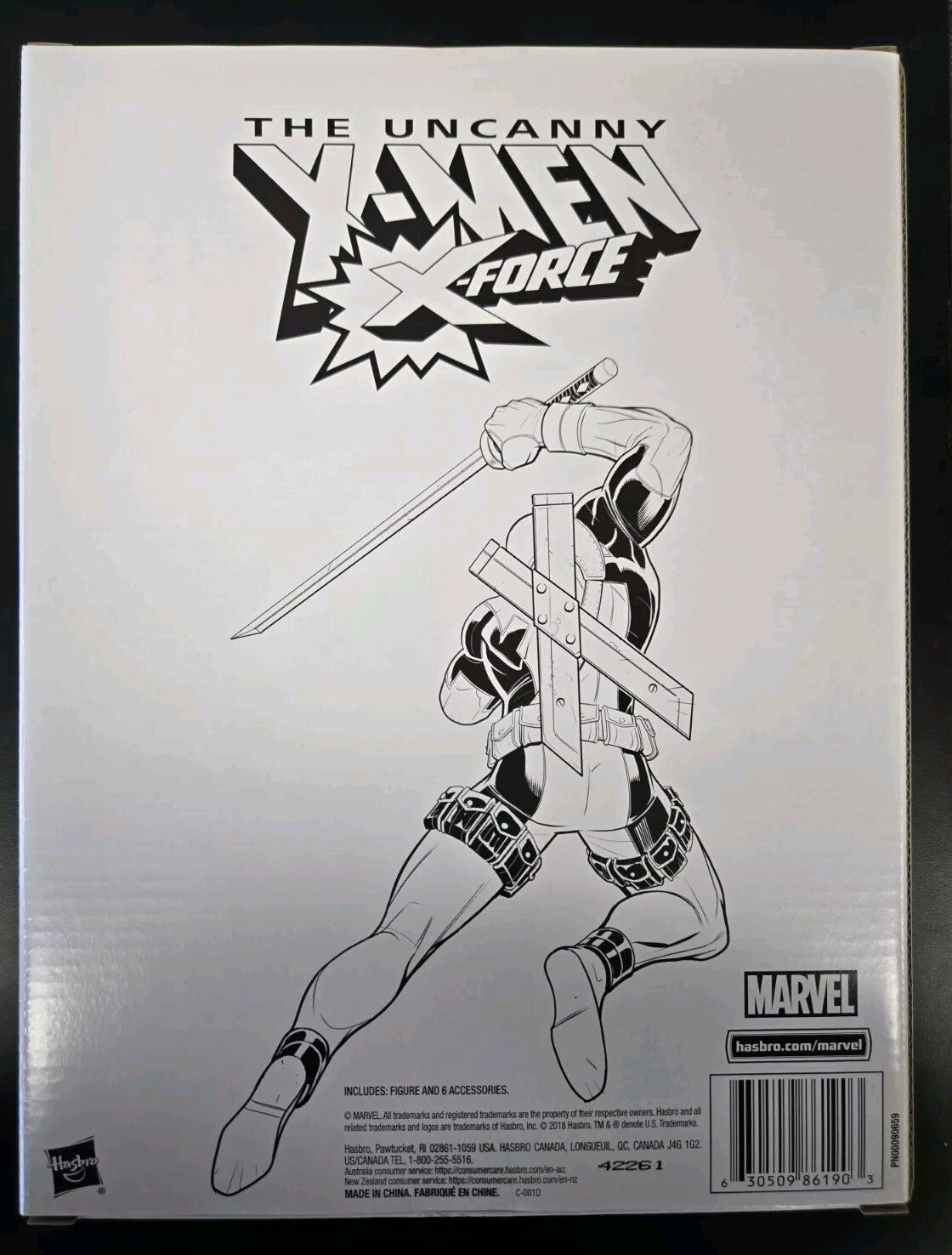 Marvel Legends Uncanny X-Men X-Force Retro Deadpool - Complete With Mailer Box