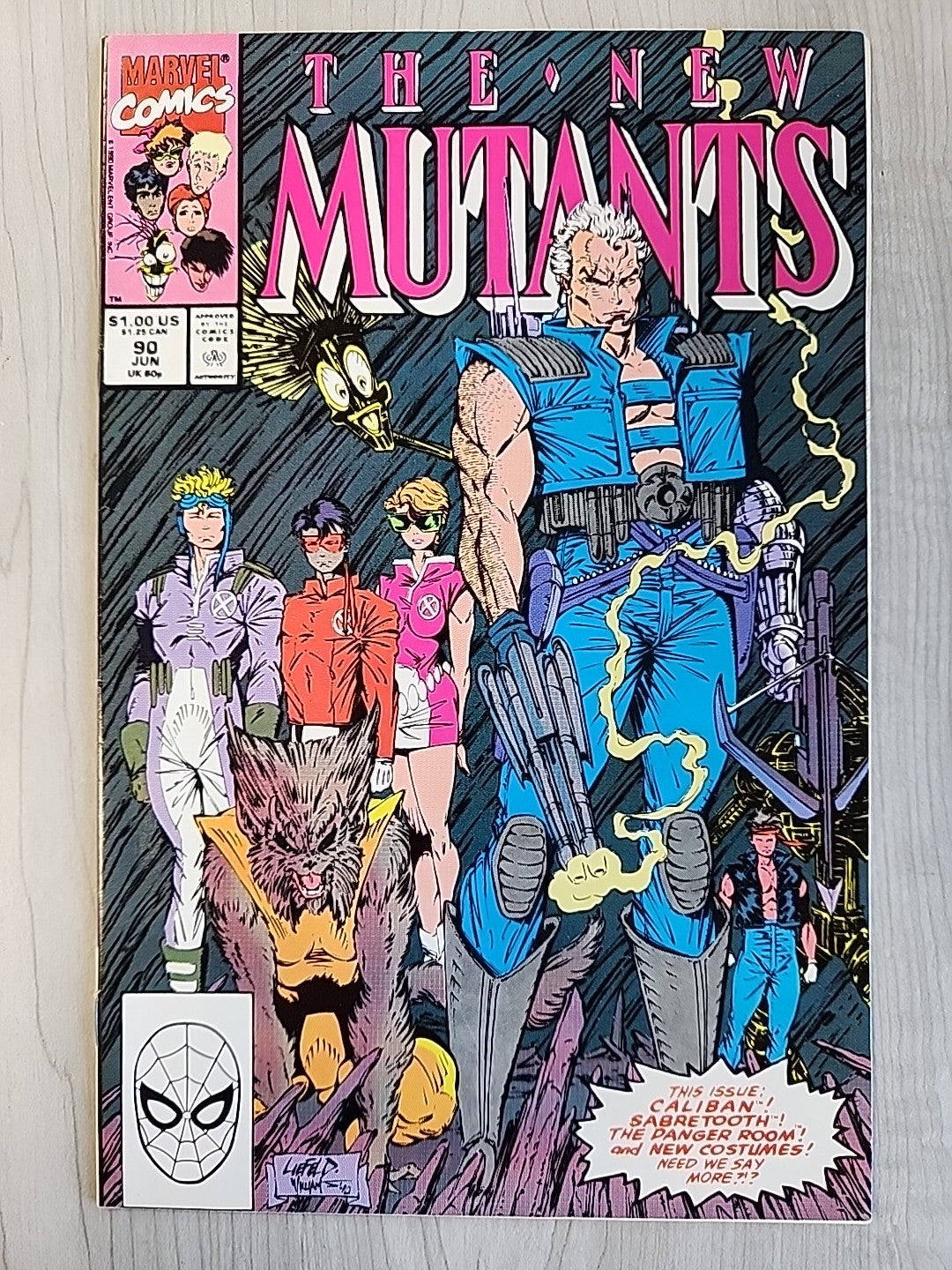 The New Mutants 90 Marvel Comics 1990 Liefeld Cover High Grade NM-