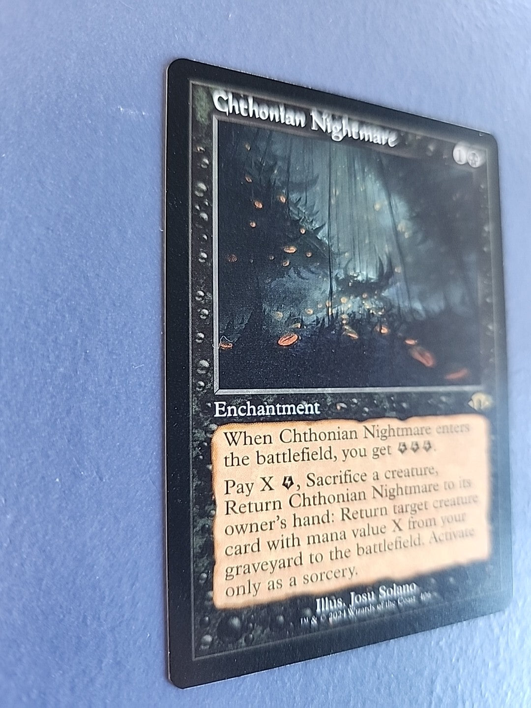 MTG Chthonian Nightmare Retro Modern Horizons 3 406 Rare Enchantment English