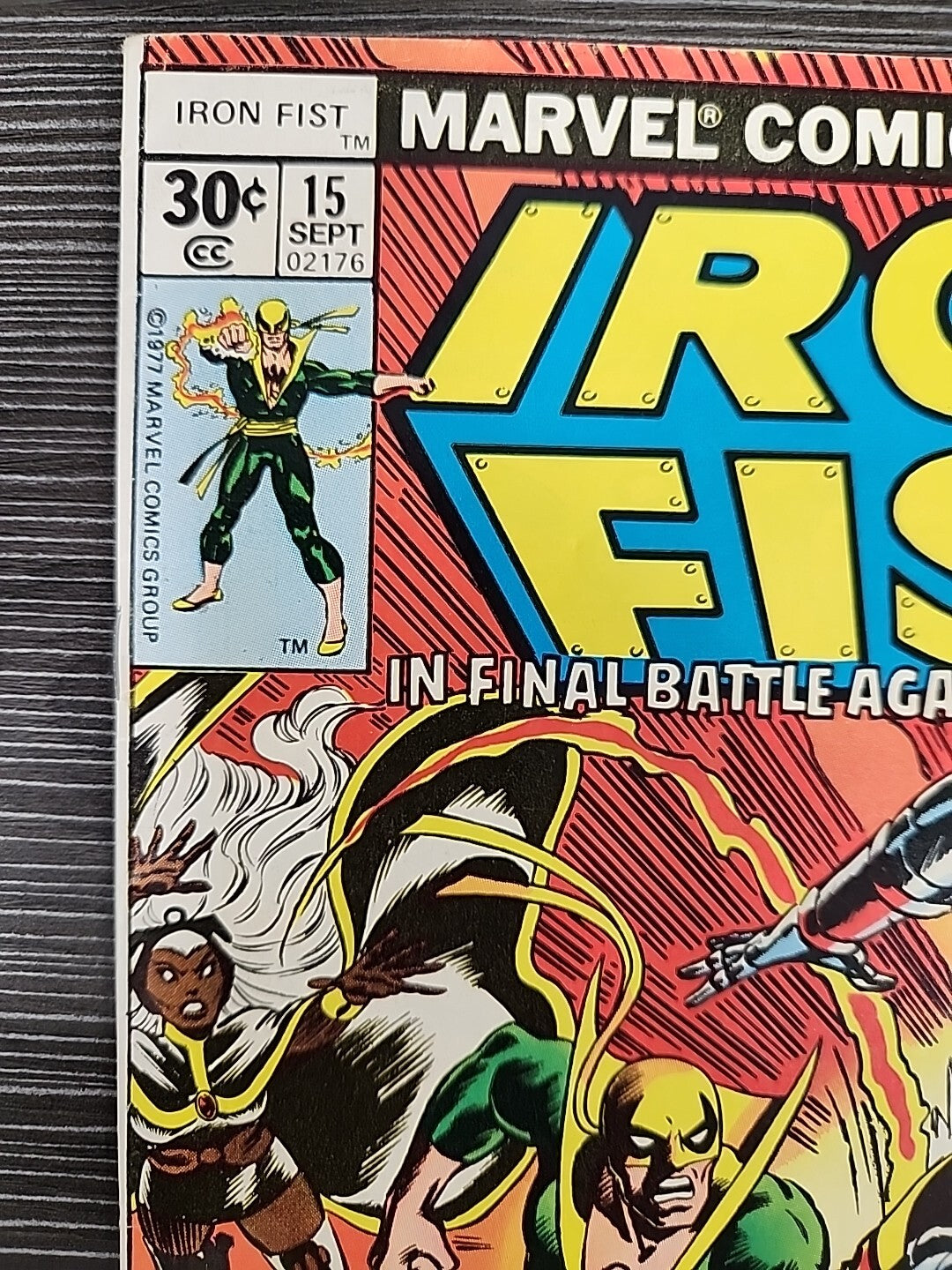Iron Fist # 15 1st Appearance Bushmaster X-Men Crossover Final Issue 1977 FN/FN+