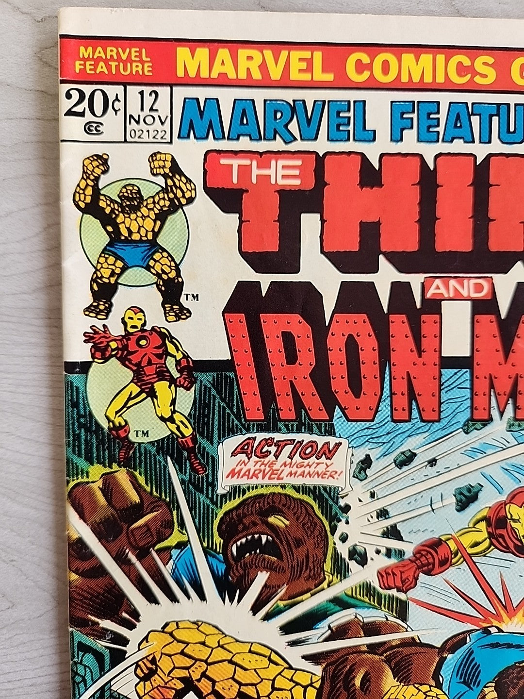 Marvel Feature Presents #12 (1973) The Thing & Iron Man Marvel Comics Thanos