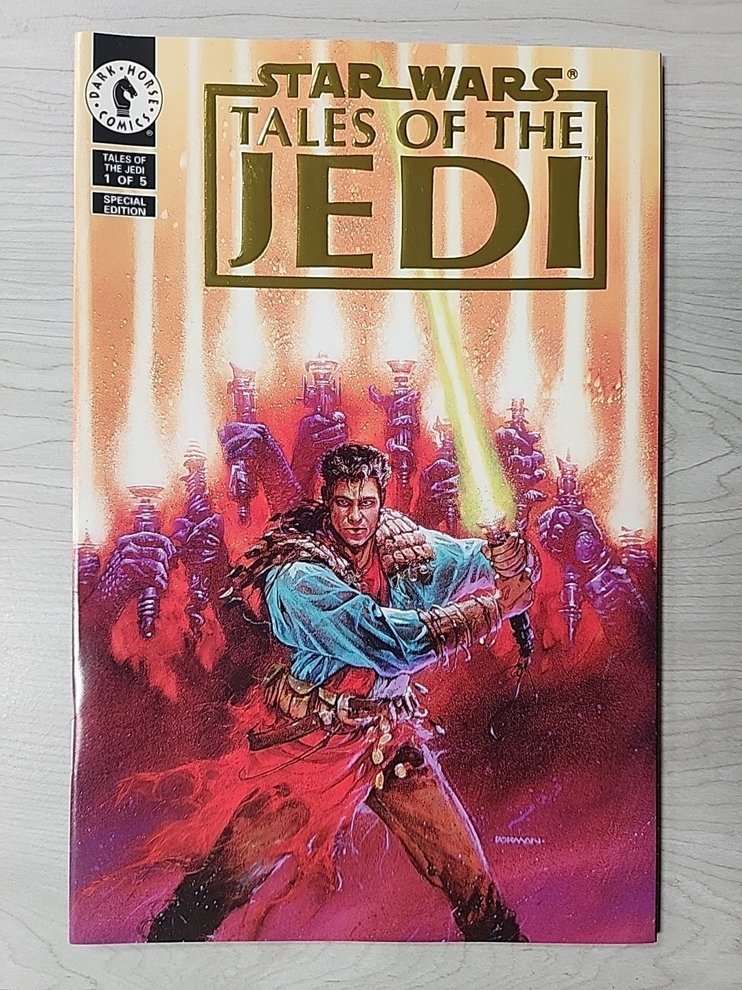 Star Wars: Tales of the Jedi #1-5 Gold Foil Set Limited To 7500 With COA VF/NM