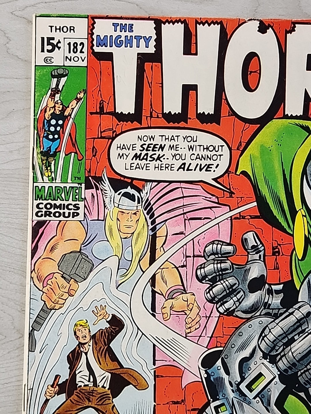 The Mighty Thor #182 (1970) Dr. Doom Cover Marvel Comics Buscema FN/VF