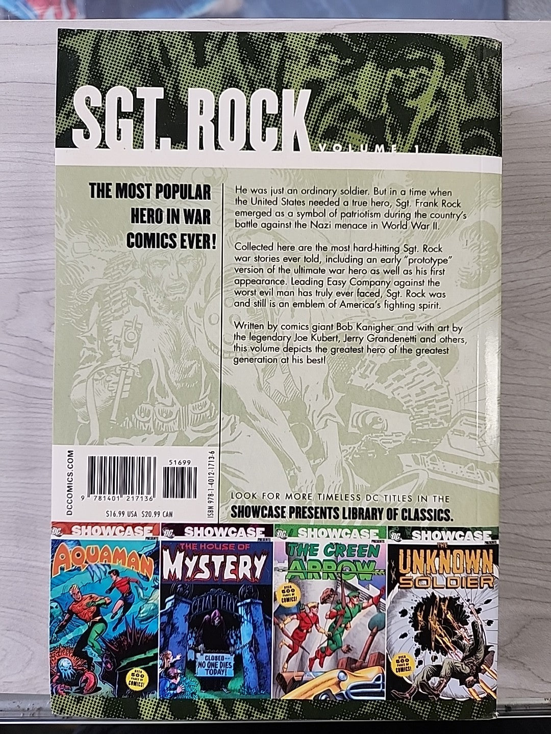 DC Showcase Presents Sgt. Rock Volume 1 & 2 DC Comics 2007 VF+ First Prints