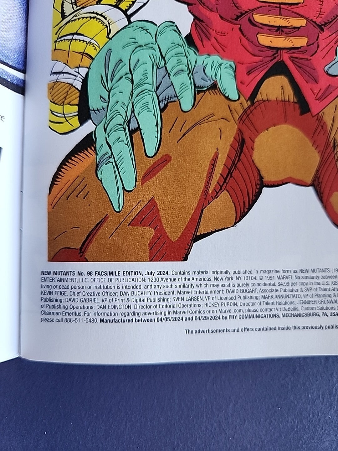 New Mutants #98 Facsimile Foil Reprint, 1st Deadpool Liefeld Cover