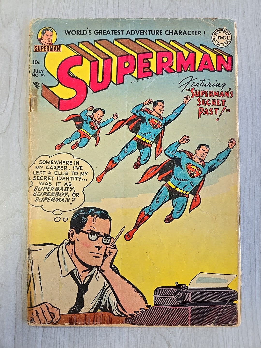 Superman #90 - DC Comics 1954 - Lex Luthor Appearance Golden Age Comics