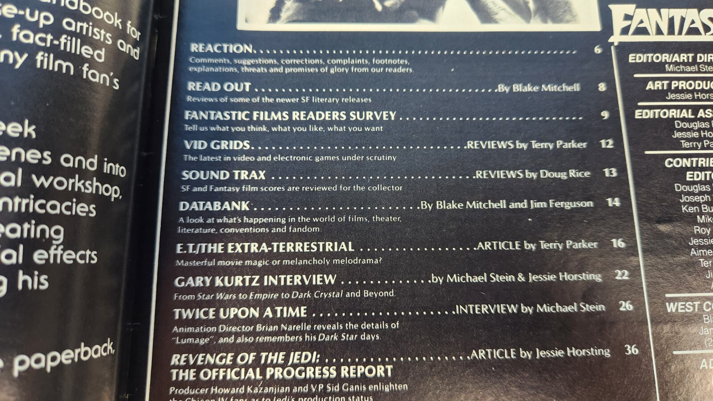 Fantastic Films Sept 1983 #32 Revenge of the Jedi Magazine, Star Wars, Romero