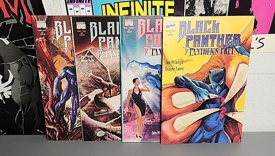 Black Panther Panther’s Prey #1,2,3,4 Marvel Comics 1991 Complete Set