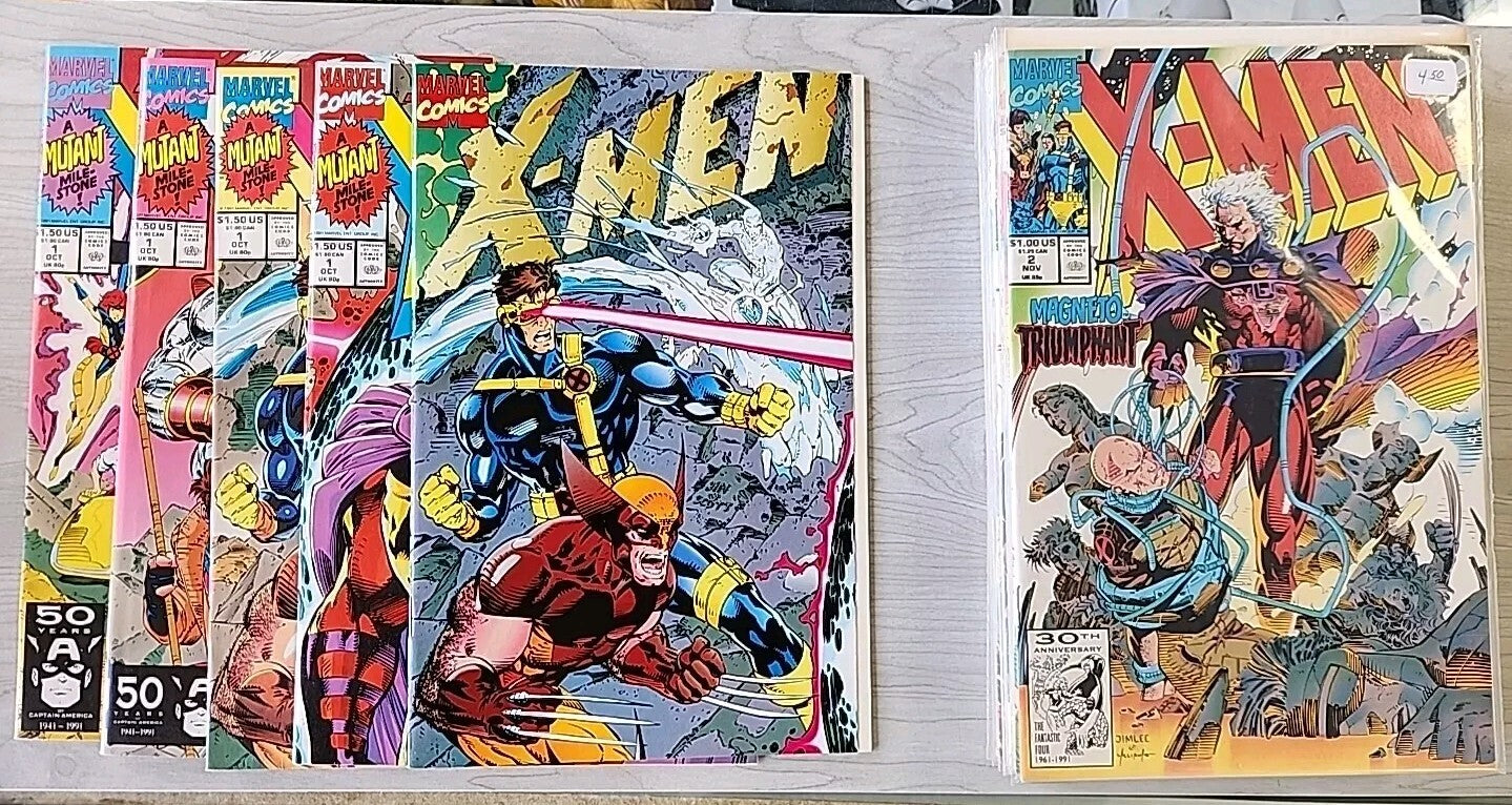 X-Men #1 (1991) ~ All Covers ~ Plus #'s 2-12 #4 Omega Red Lot Of 16 NM Marvel