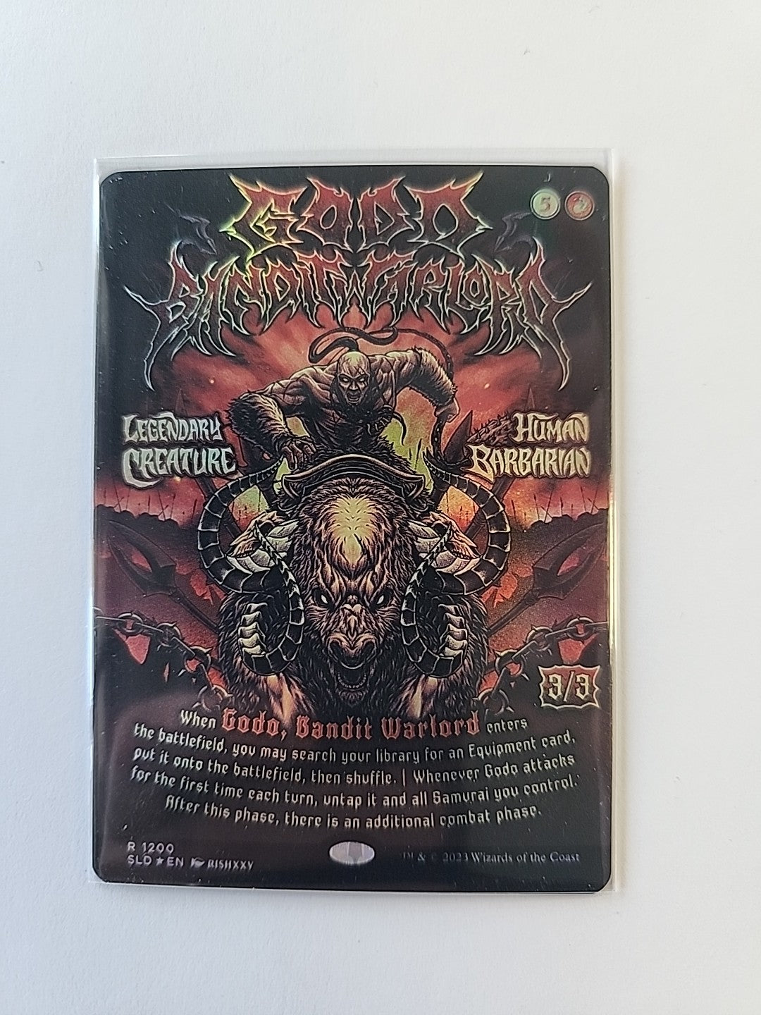 MTG Godo, Bandit Warlord Secret Lair Drop Rare Poster Foil # 1200 English