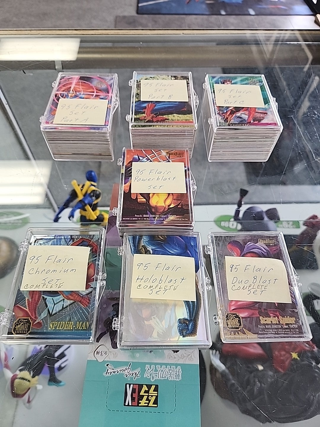 1995 Flair Marvel Annual: Complete Set /w Inserts 200 Cards NM