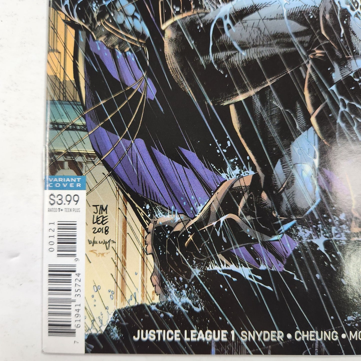 Justice League #1 Jim Lee Variant Cover B DC 2018 Rebirth Scott Snyder