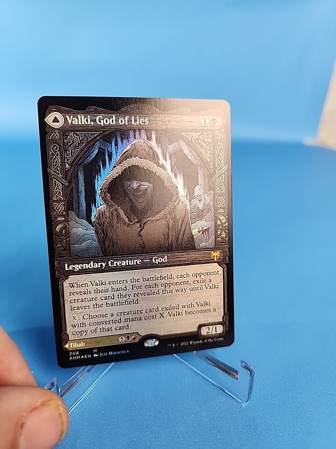 MTG FOIL Valki, God of Lies / Tibalt, Cosmic Impostor 308 English Magic