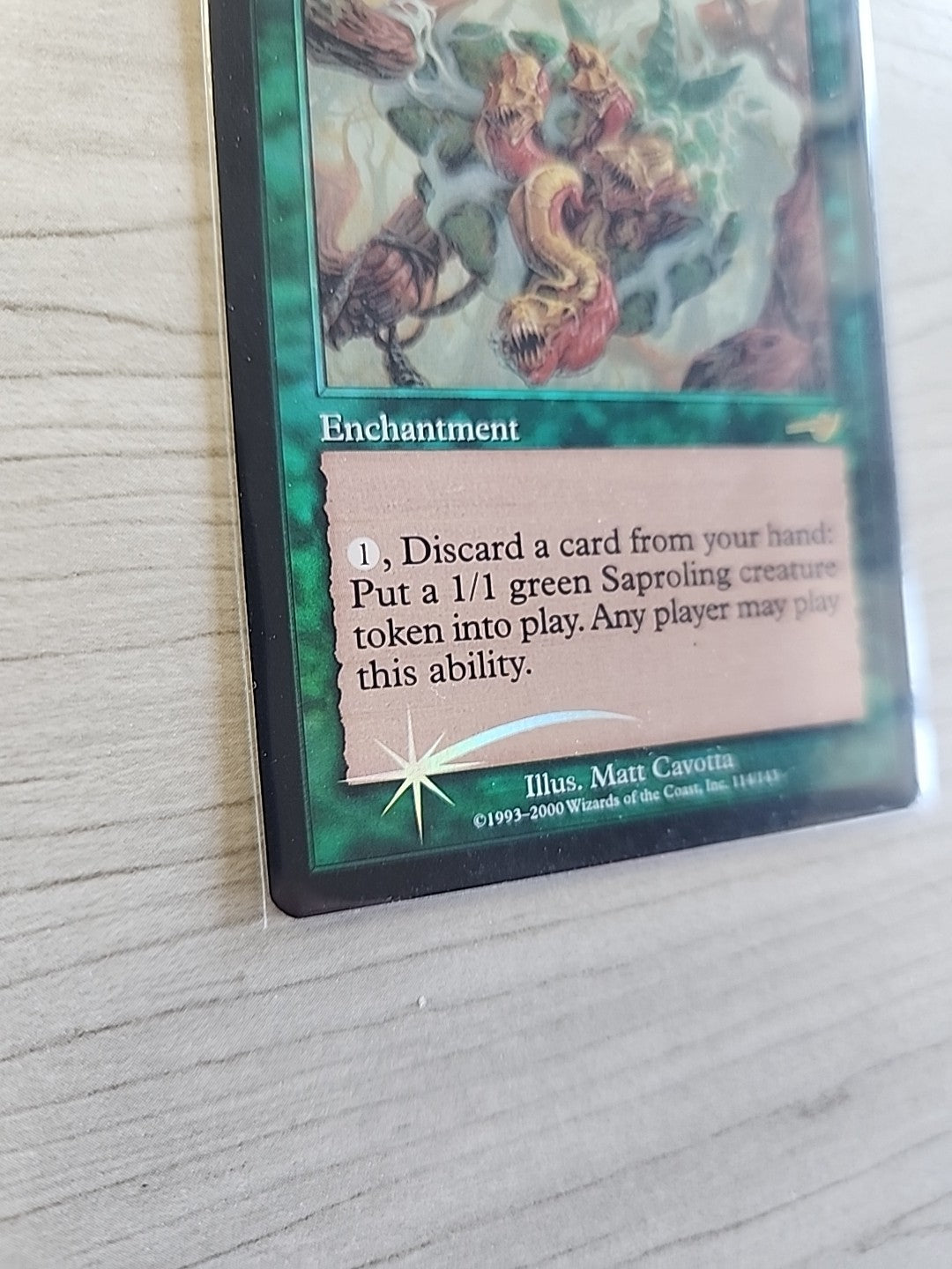MTG Saproling Cluster Nemesis 114/143 Foil Rare Magic The Gathering Near Mint