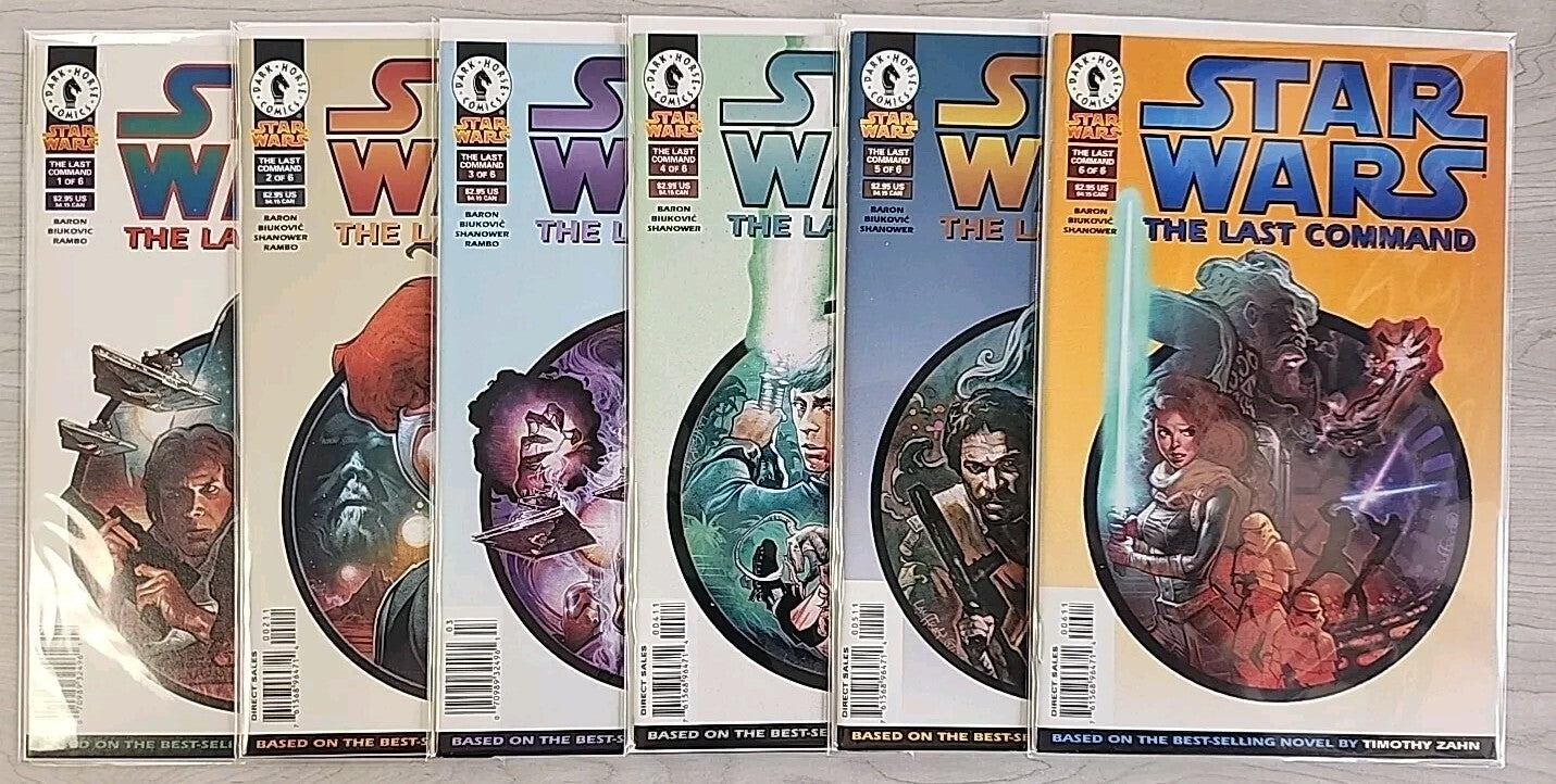 Dark Horse Comics Star Wars THE LAST COMMAND Comic Book Set 1-6 Newsstand 1 & 3