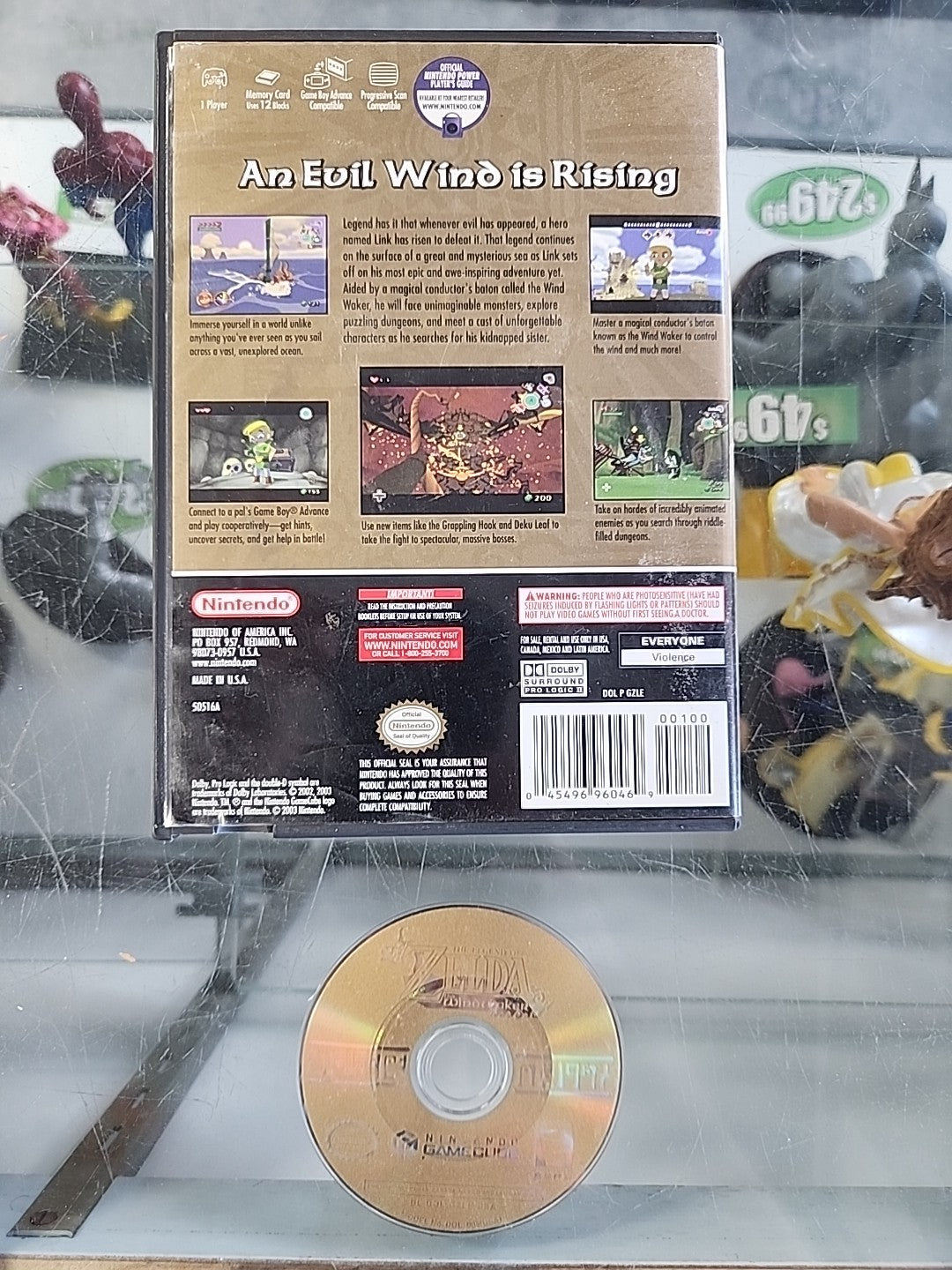 The Legend of Zelda The Wind Waker (Nintendo GameCube, 2003) No Manual Tested
