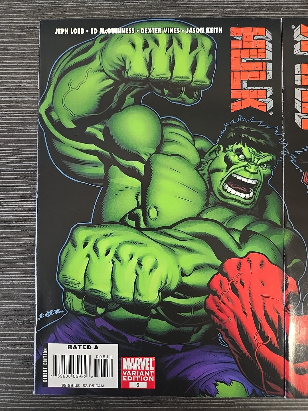 HULK 6 CONNECTING ED MCGUINNESS CVRS NM 🔥