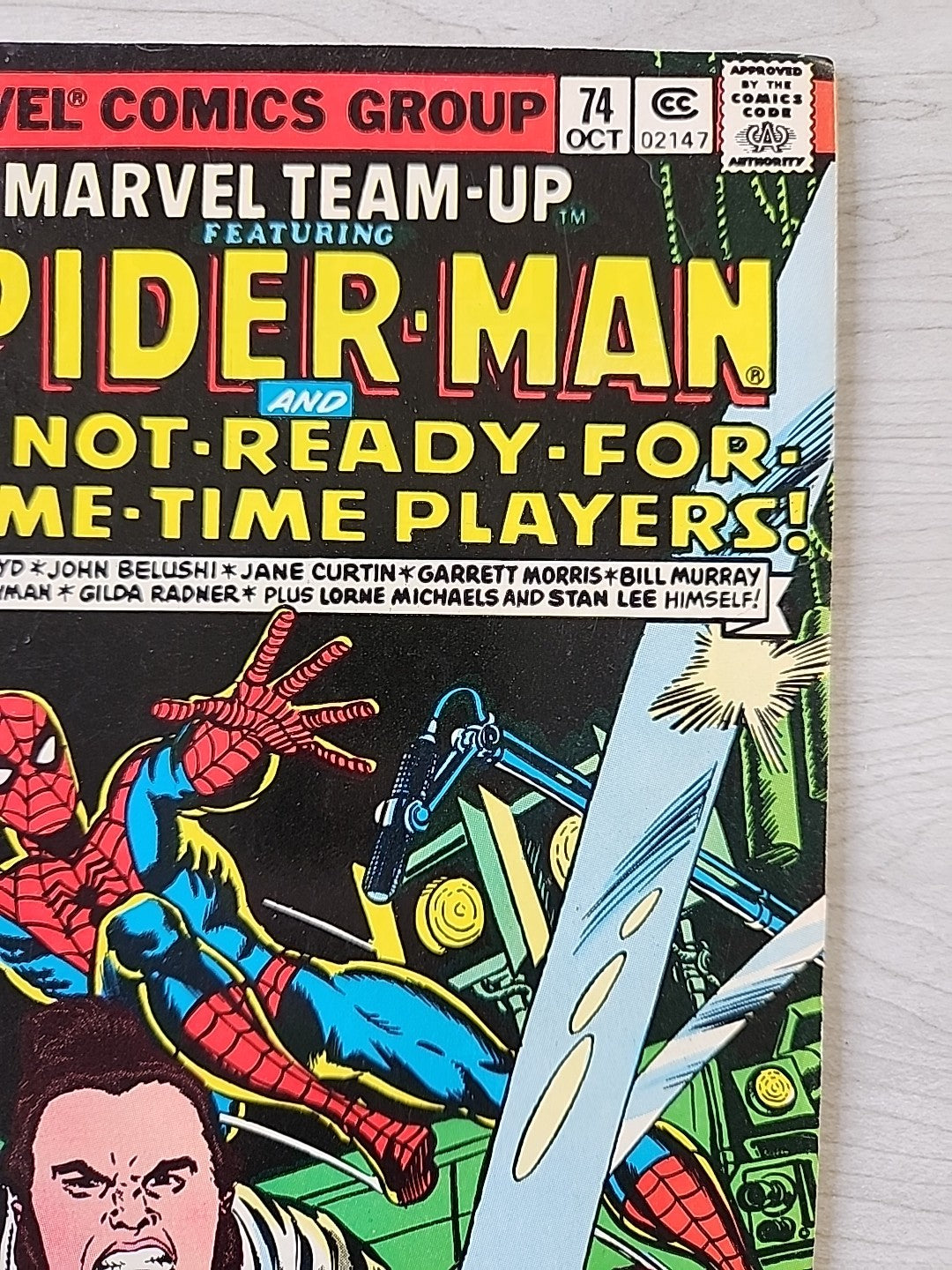 Marvel Team-Up #74 Spider-Man and The Not-Ready for Prime-Time Players 1978