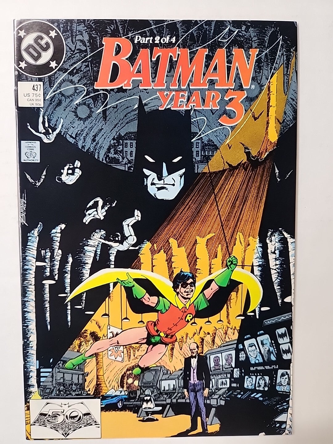 Batman Year Three Part 1-4 (436, 437, 438, 439) Full Run Complete Set DC 1989 VF