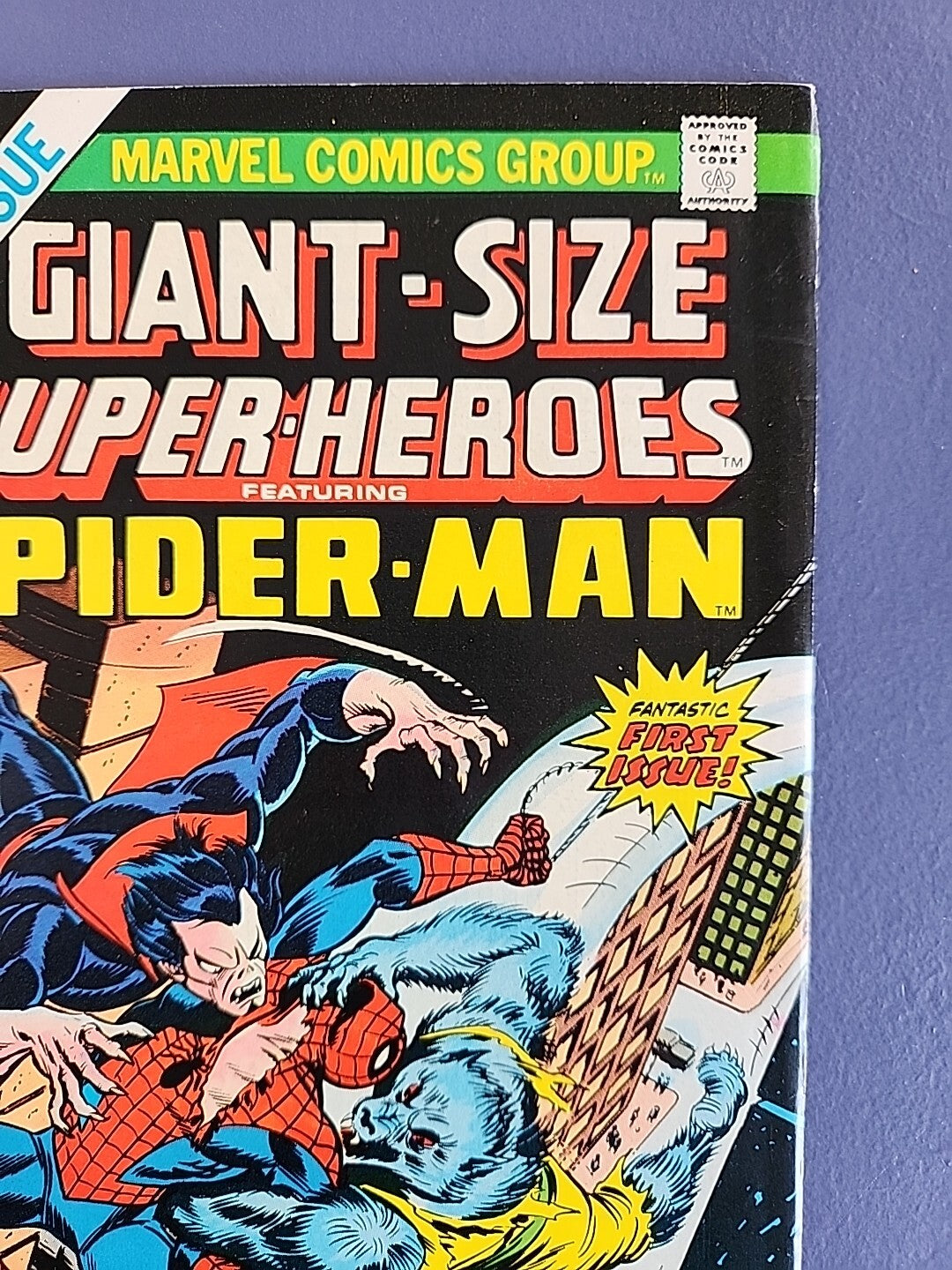 Giant-Size Super-Heroes #1 (1974) Amazing Spider-Man Morbius, Man-Wolf VF