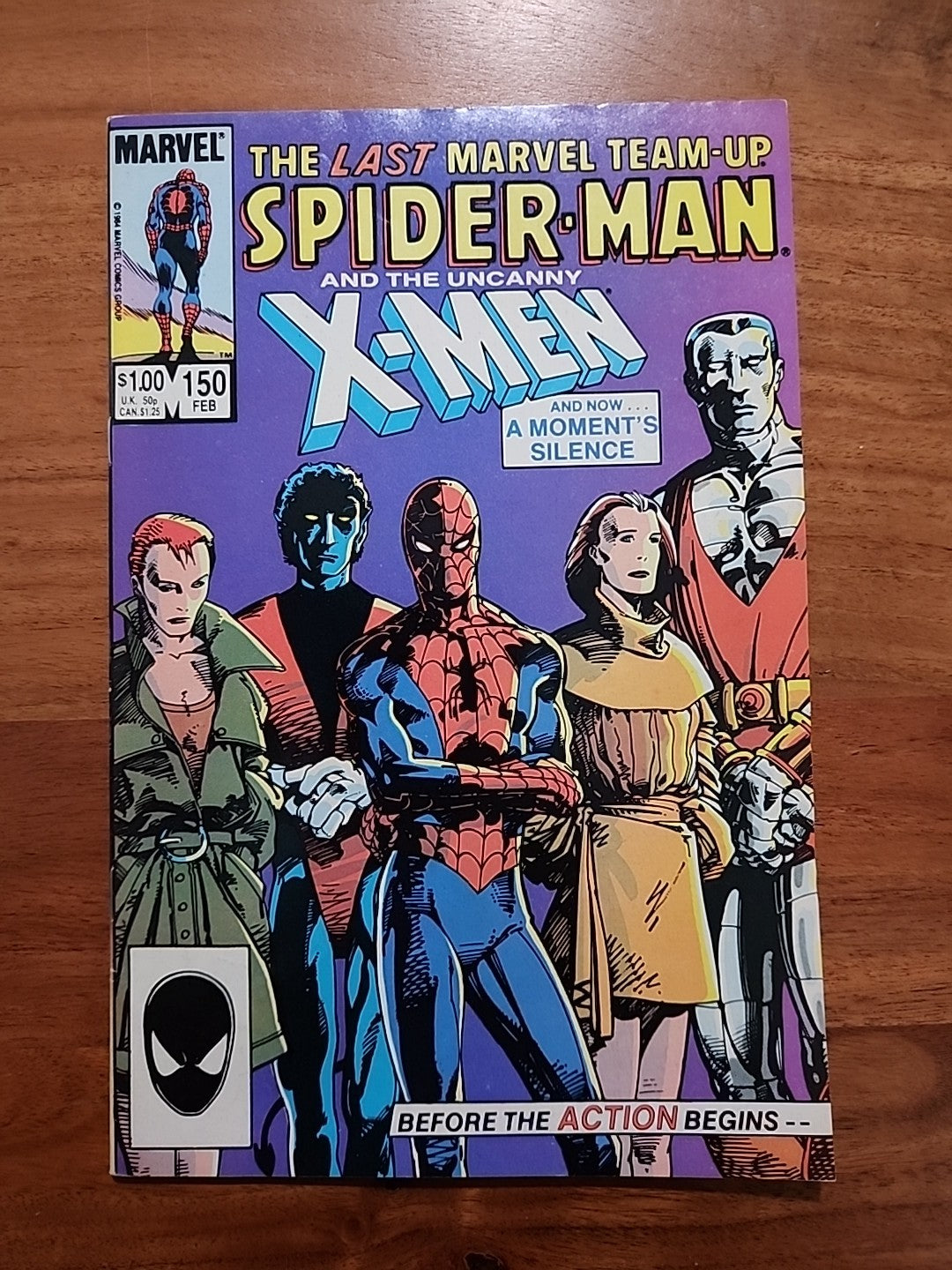 Marvel Team Up #150 (Feb 1985 Marvel) X-Men Spiderman Last Issue FN/VF 7.0