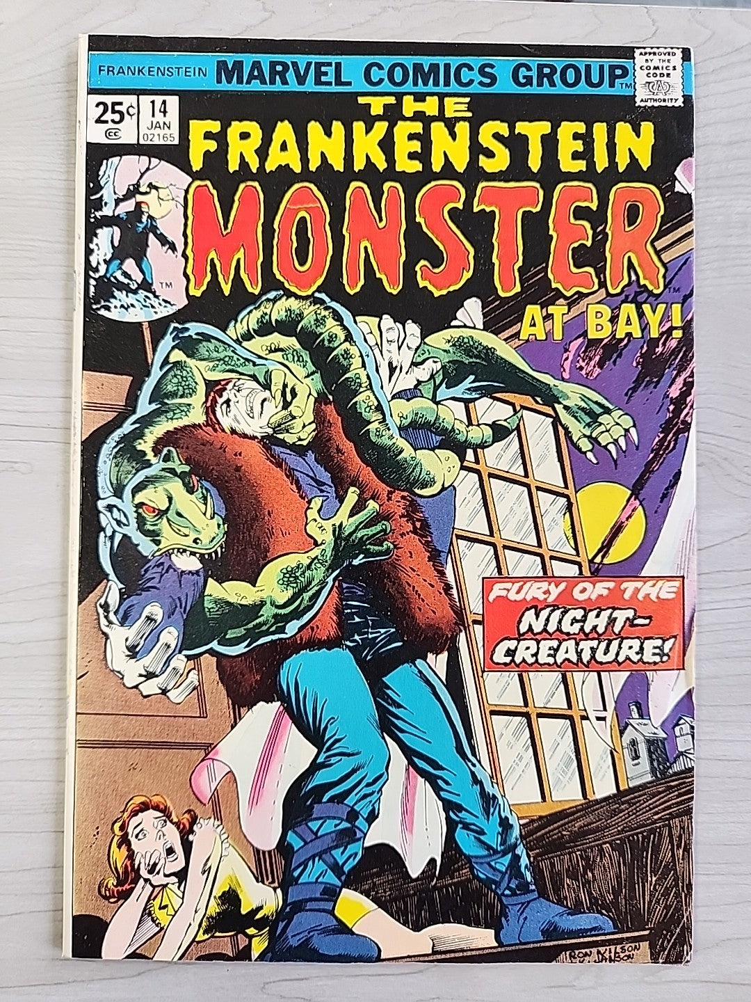 The Frankenstein Monster #14 Marvel Comics 1974 Doug Moench Val Mayerik VF-