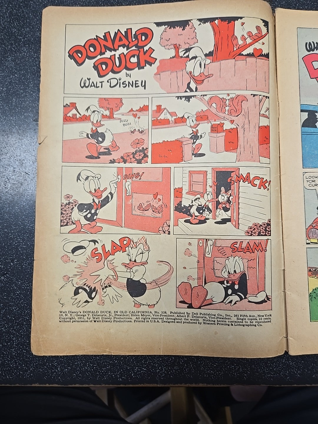 Four Color #328 Donald Duck #2 (Carl Barks) Dell Comics VG