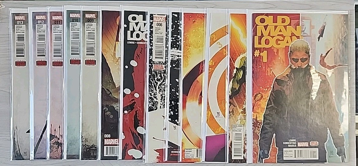 Old Man Logan 1-13 LOT OF 13 Marvel (2016-2018) Lemire/Sorrentino 1st Prints NM