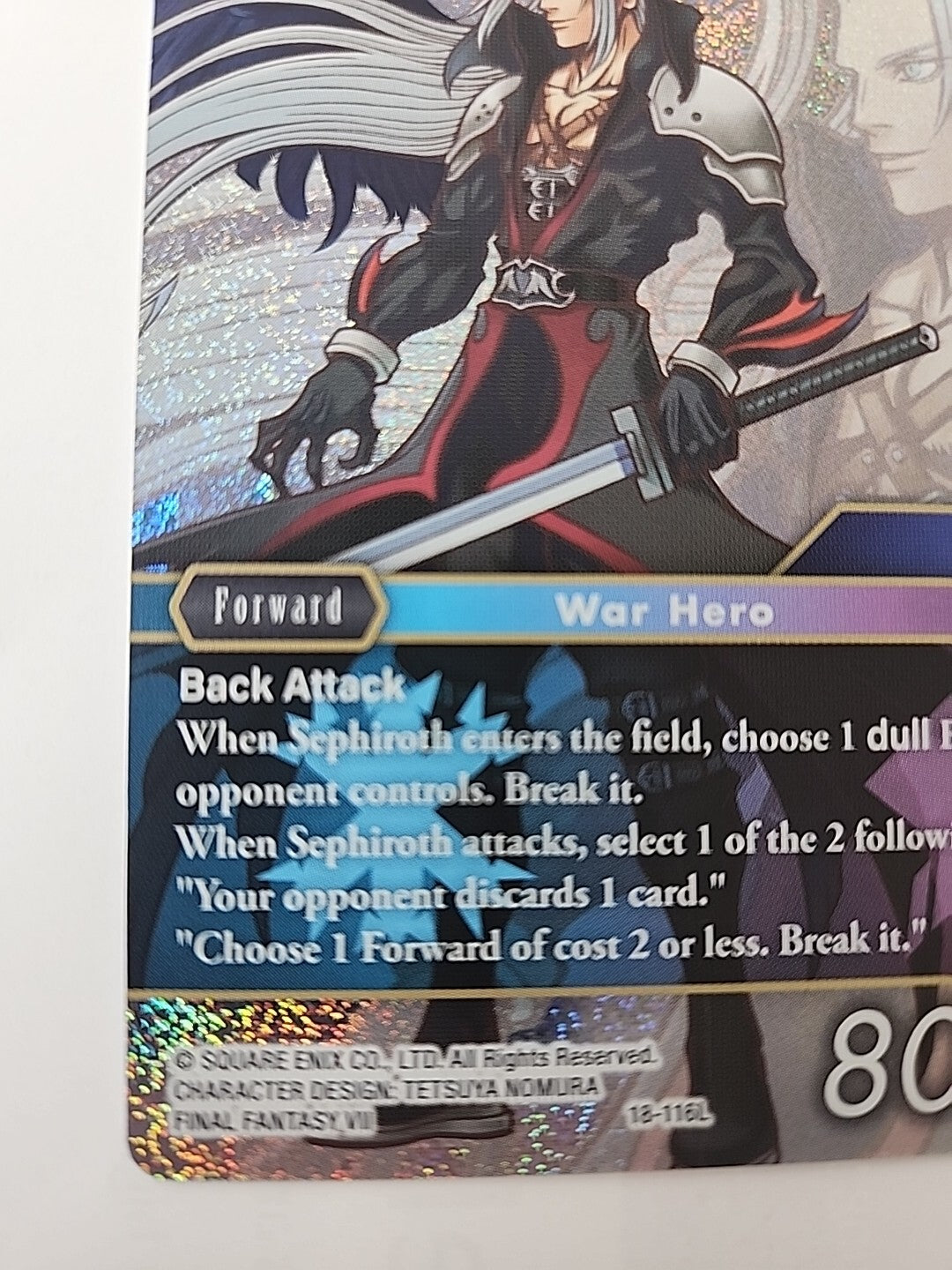 Final Fantasy TCG Opus 18 War Hero Legend Sephiroth MINT/NM Foil 18-116L KH