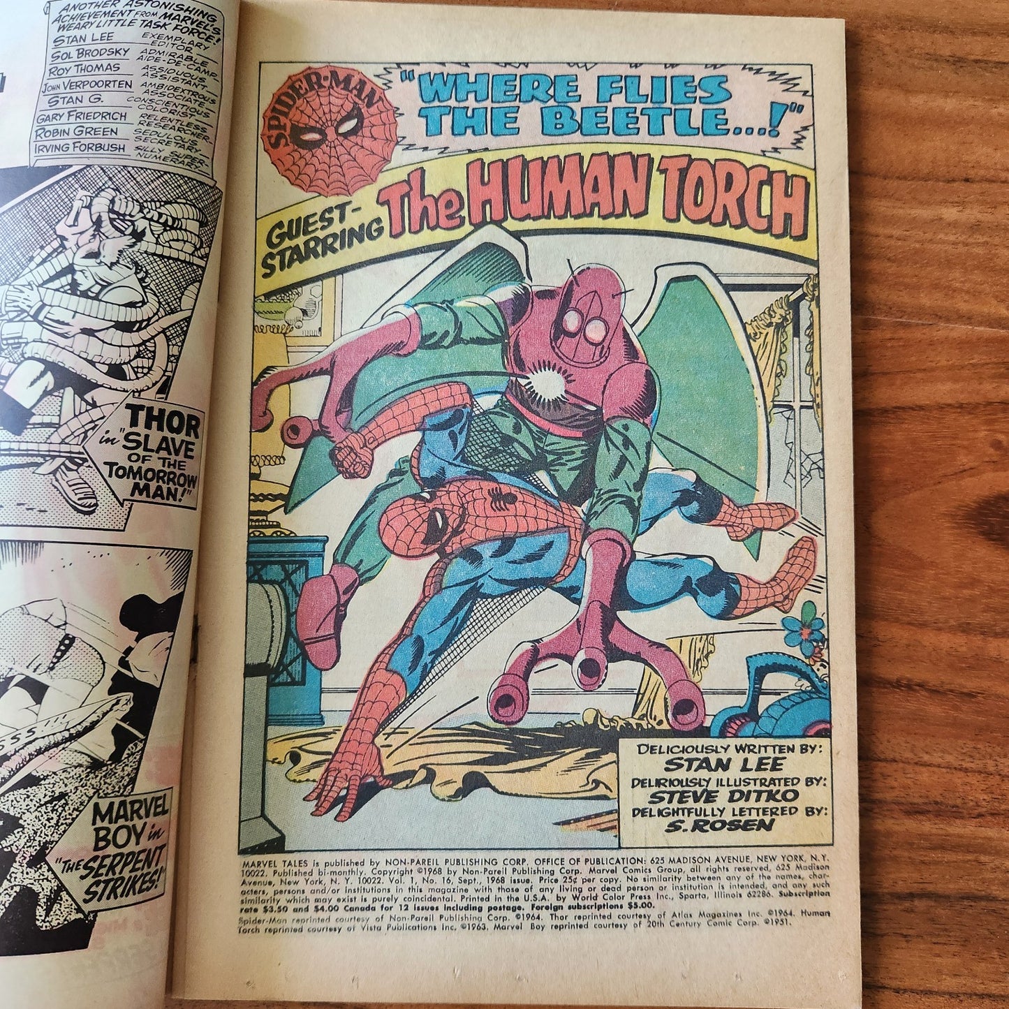 Marvel Tales #16 Steve Ditko Spider-Man Human Torch Marvel Comics 1968 F 6.0