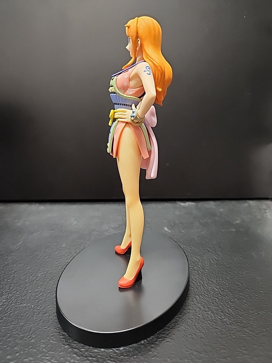 One Piece Banpresto DXF The Grandline Lady Wanokuni V8 Nami Figure B Model Open