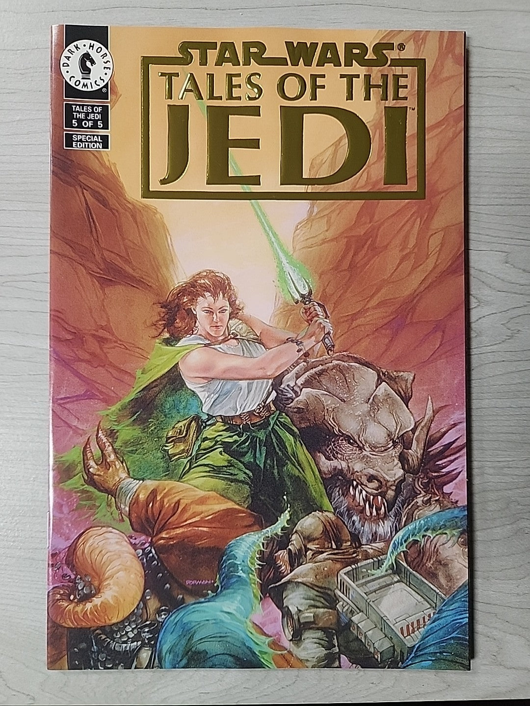 Star Wars: Tales of the Jedi #1-5 Gold Foil Set Limited To 7500 With COA VF/NM