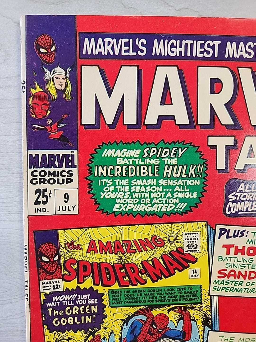 Marvel Tales #9 Marvel 1967 Reprints Amazing Spider-Man #14 Green Goblin VG/FN