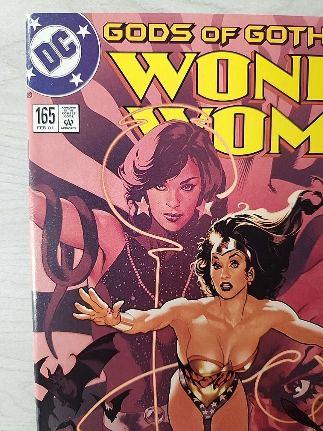 Wonder Woman # 165 Adam Hughes Cover DC 2001