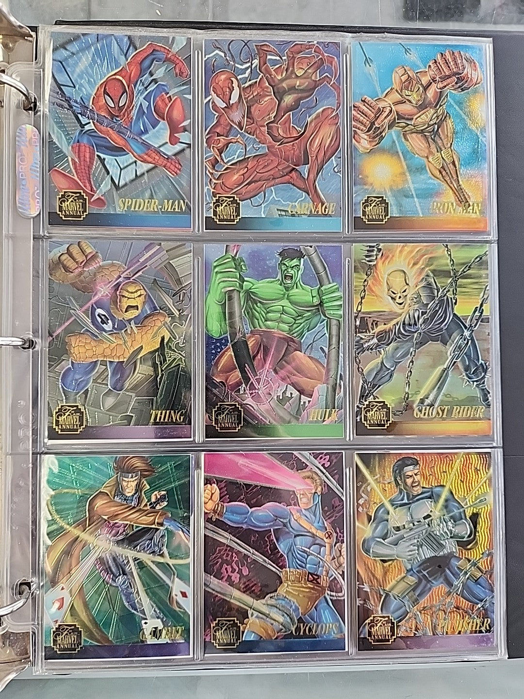 1995 Flair Marvel Annual: Complete Set /w Inserts 200 Cards NM