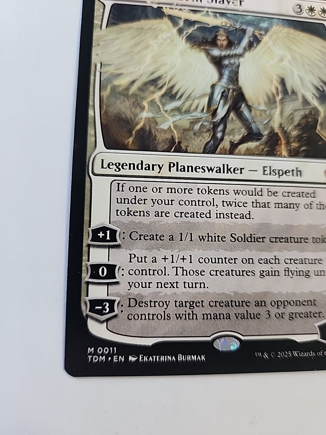 MTG Elspeth, Storm Slayer Tarkir: Dragonstorm Regular Mythic 11 English NM