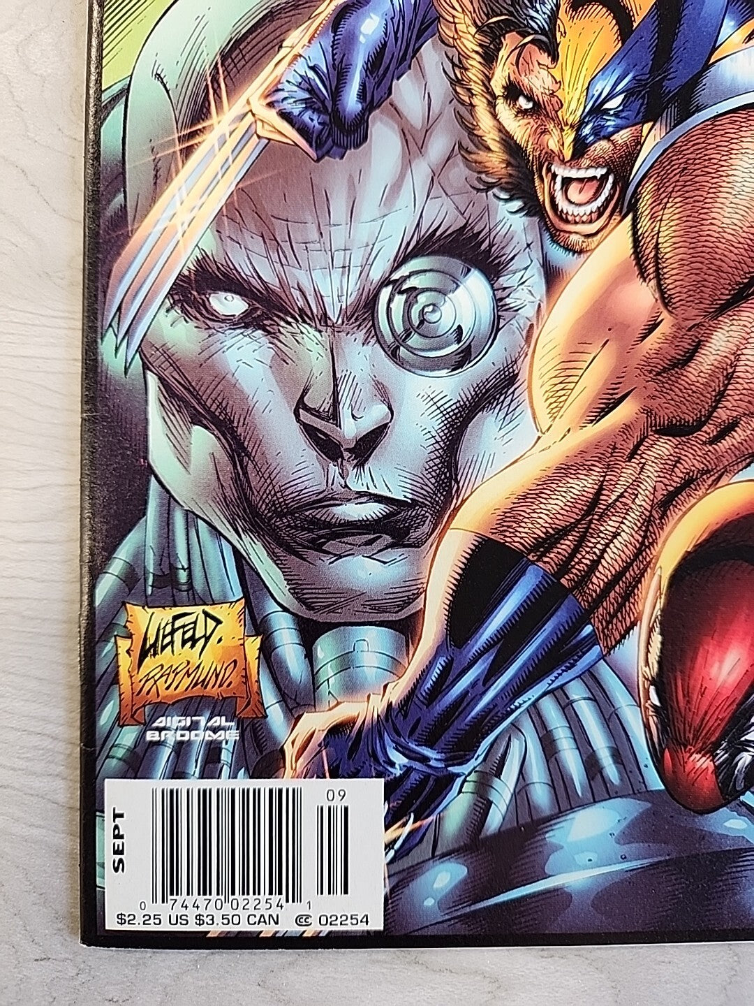 Wolverine #154 VS Deadpool Sept 2000 Rare Newsstand Variant VF Marvel Comics