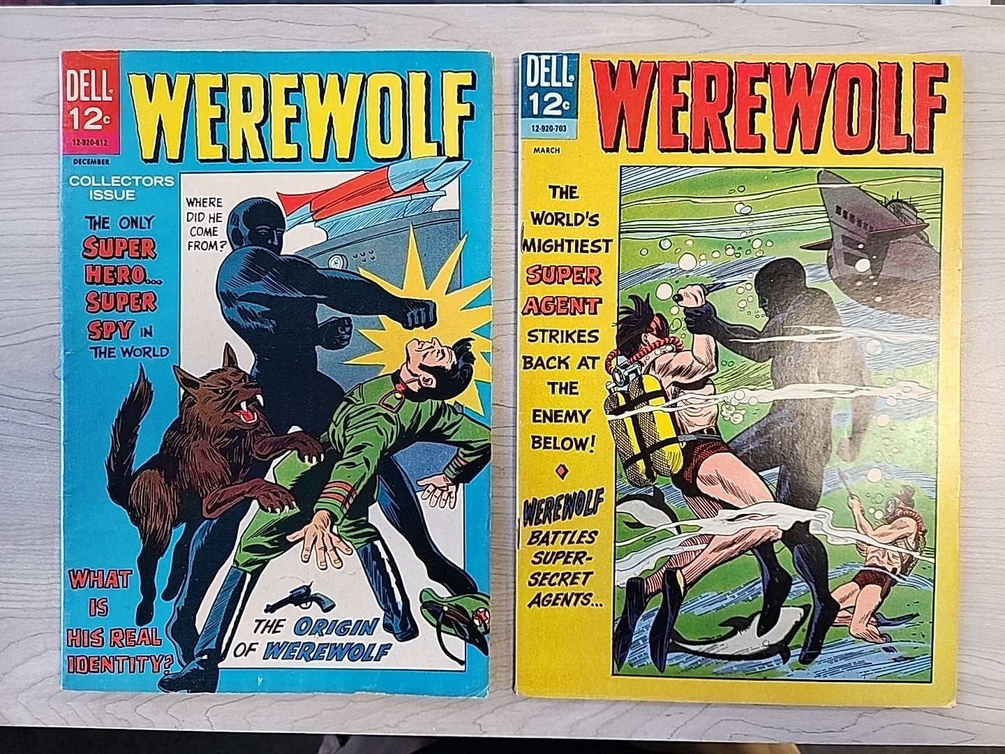 Werewolf #1 #2 Lot Of 2 Dell Comics Monster Issues FN