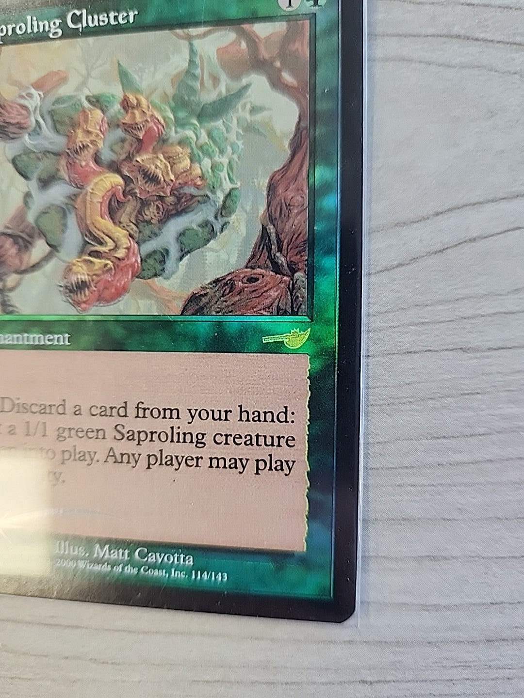 MTG Saproling Cluster Nemesis 114/143 Foil Rare Magic The Gathering Near Mint