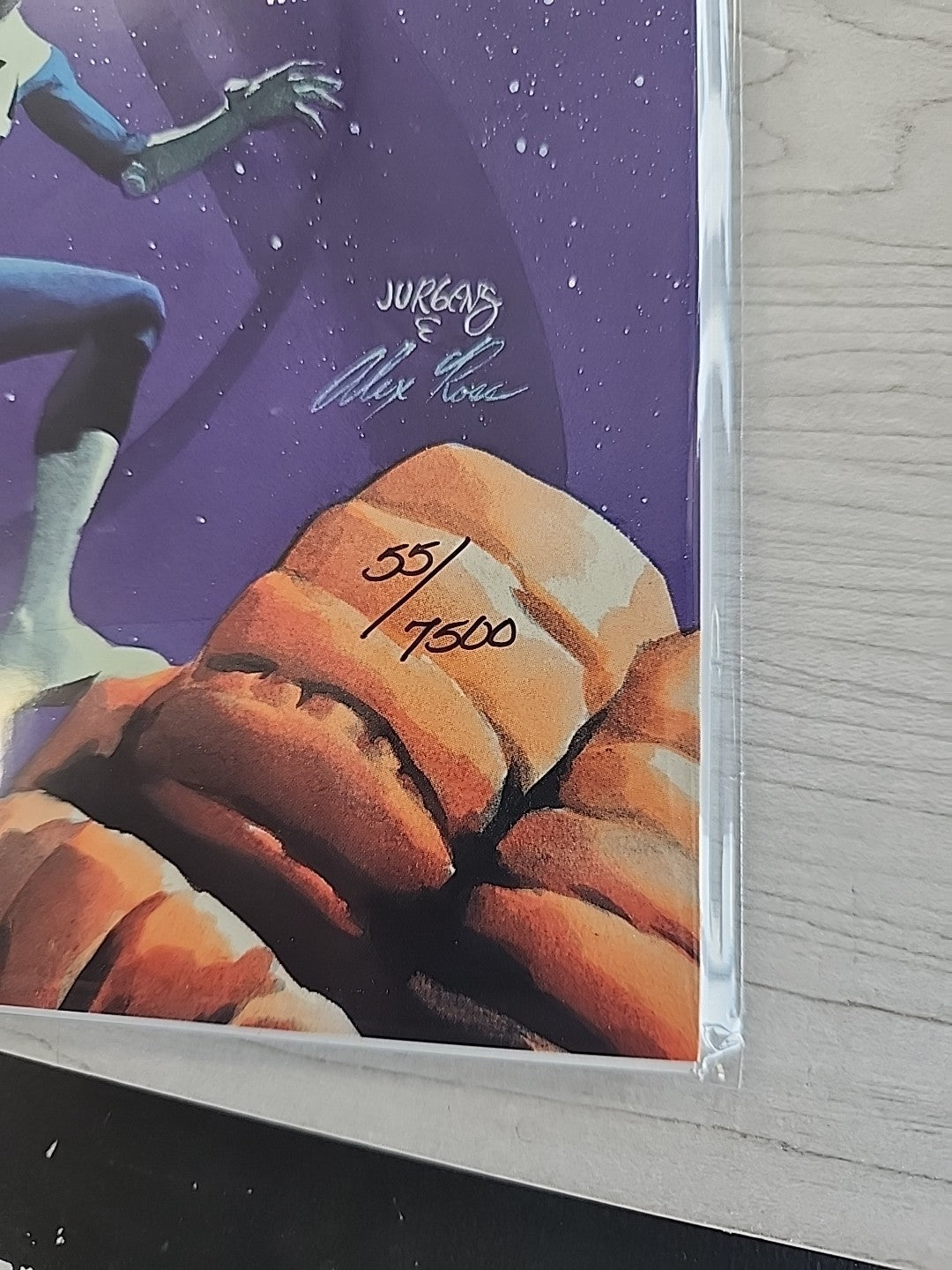 Superman / Fantastic Four Treasury Comic Signed Alex Ross & Dan Jurgens COA 1999