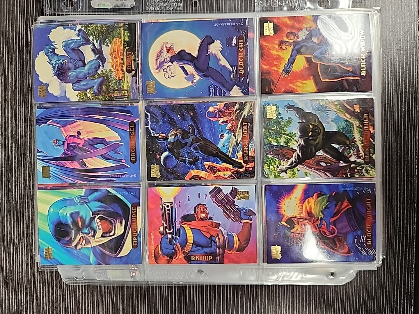 1994 Marvel Masterpieces Base Set Powerblast Silver Holofoil Plus Signature 293