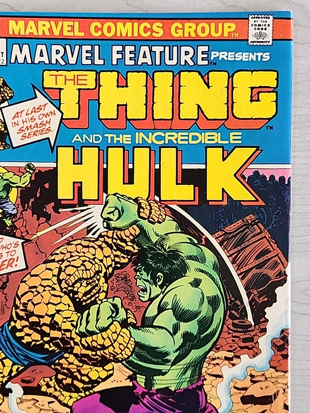 Marvel Feature 11 Thing vs. Hulk Marvel Comics 1973 Bronze Age Key 1st Solo App