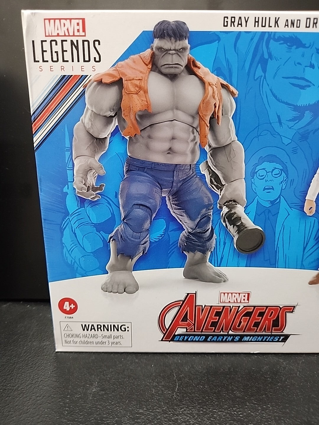 Hasbro Marvel Legends Series Gray Hulk & Dr. Bruce Banner, 6" Action Figures New