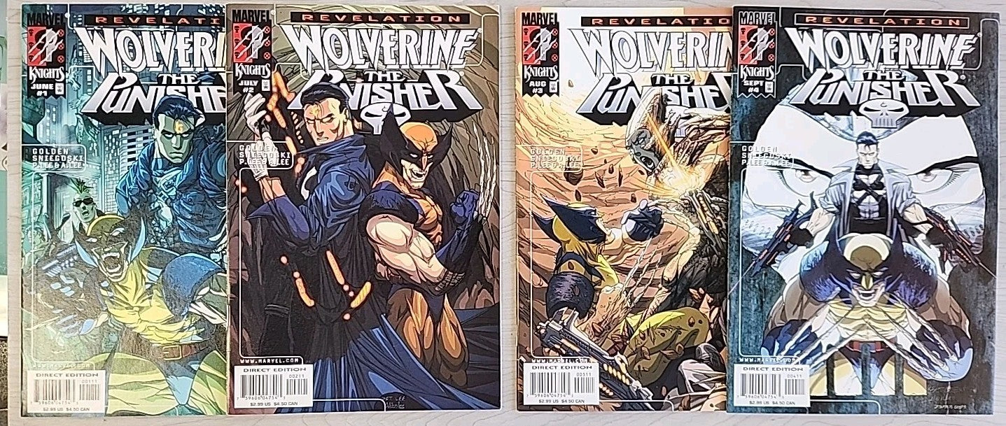 Wolverine/Punisher: Revelation #1-4 Complete Set (1999) Marvel Comics