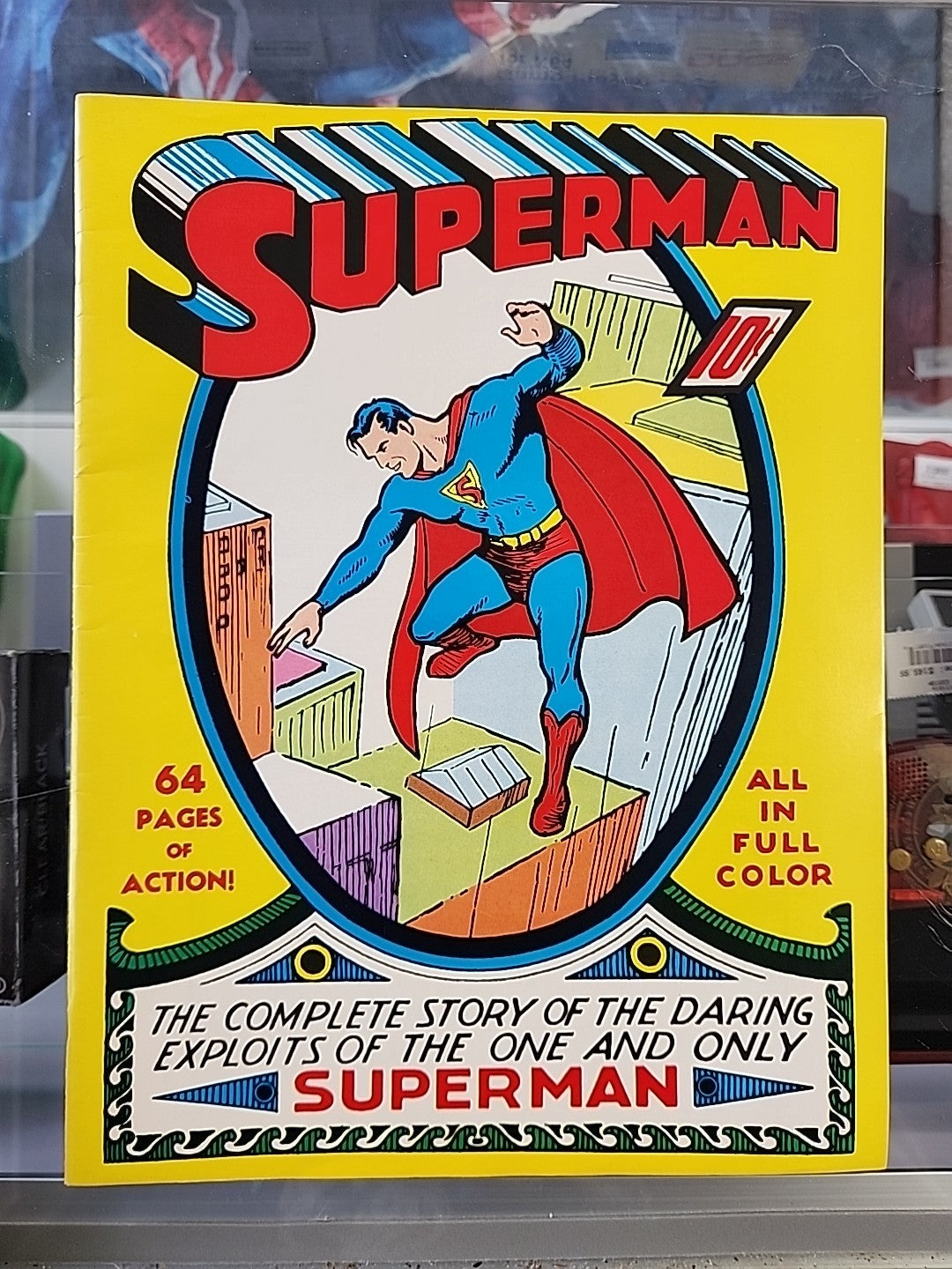 Superman Oversized Replica C-61 Signed Siegel & Shuster COA 1:250 Rare See Pics
