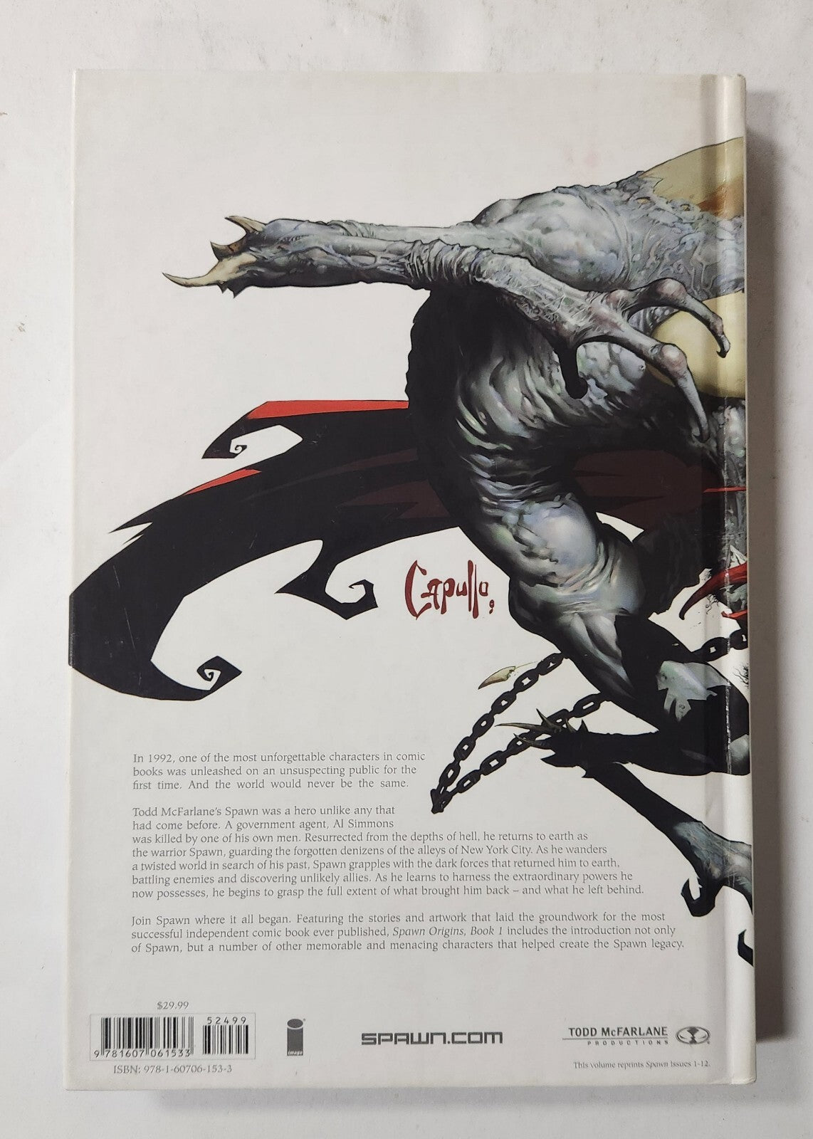 SPAWN ORIGINS COLLECTION BOOK 1 HC HARDCOVER IMAGE MCFARLANE WITH BOOK 2