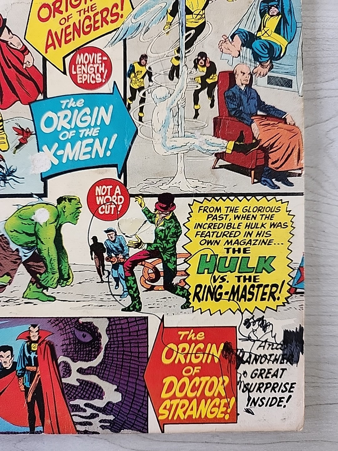 Marvel Tales King-Size Annual 2 G/VG Origins of X-Men Avengers Dr Strange 1965