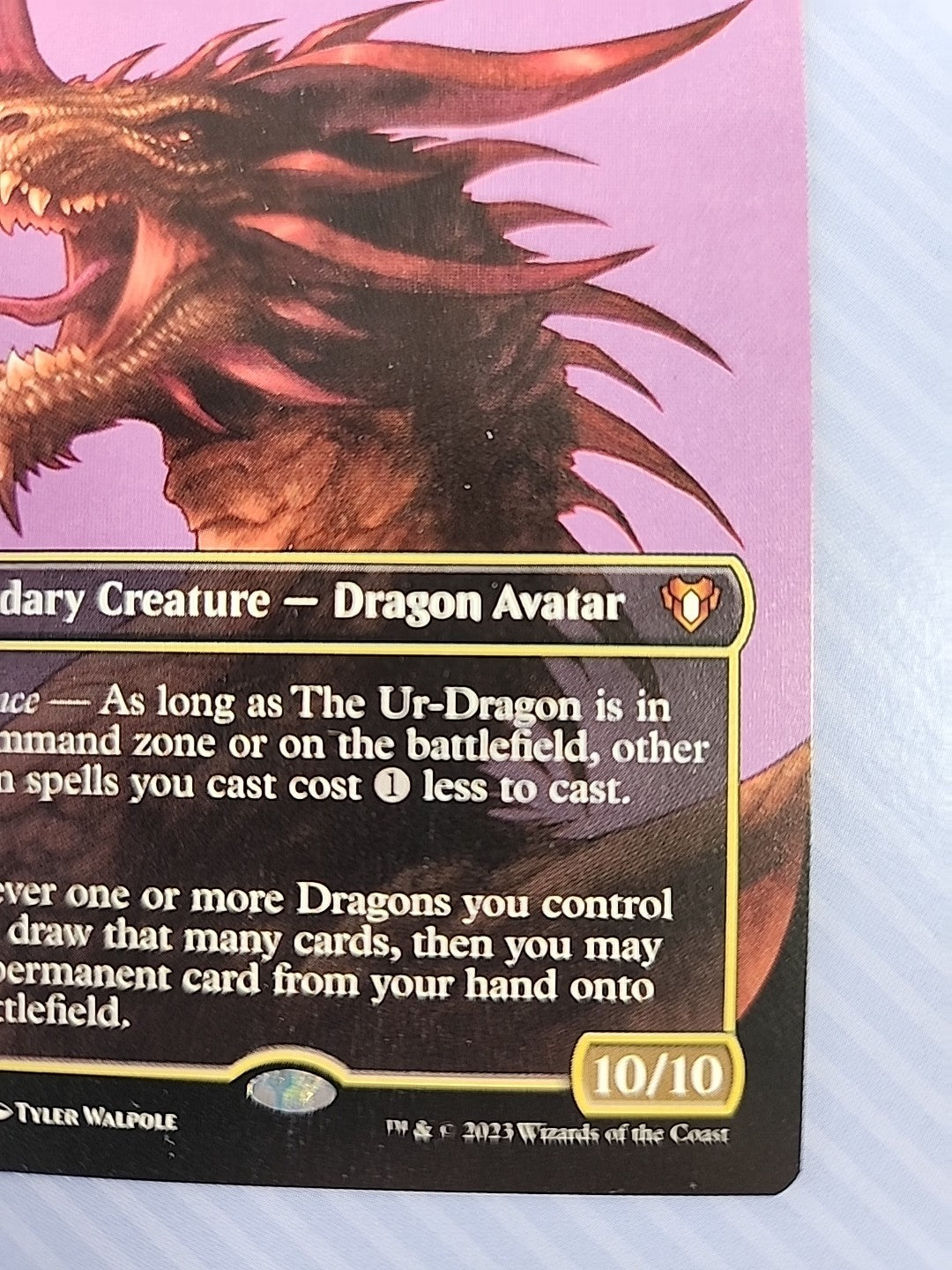 MTG The Ur-Dragon Borderless LP Commander Masters CMM Mythic 689 Regular