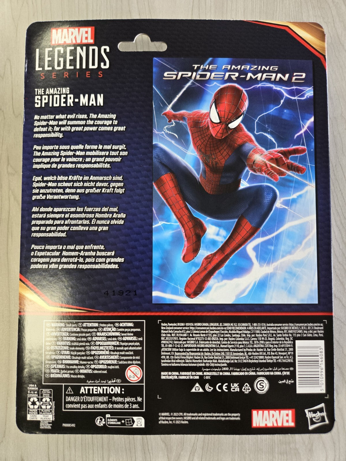 Hasbro Marvel Legends Andrew Garfield Spider-Man 6 in Action Figure New In Box